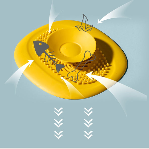 Sink Silicone Drain Strainer Hair Catcher Rubber Shower Bathtub Floor Filter Water Stopper Bathroom Kitchen Deodorant Plug Tools