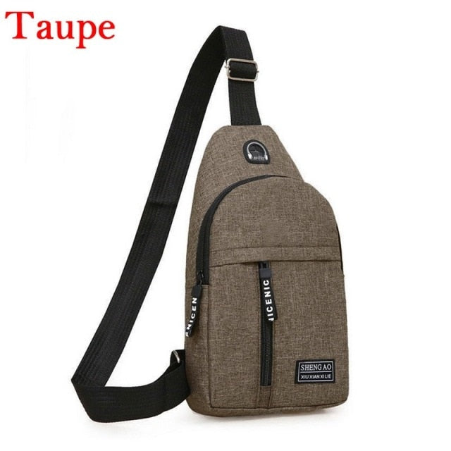 Small Canvas Chest Pack for Men Women Crossbody Bags Hip Hop Streetwear Bag Fanny Pack Multifunction Mini Belt Waist Chest Bag
