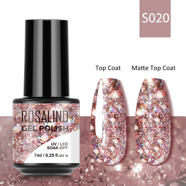 ROSALIND Gel Nail Polish Lamp All For Nails Art Manicure With Matt Base Top Coat Semi Permanant Gellak Nail Gel Polish Varnishes