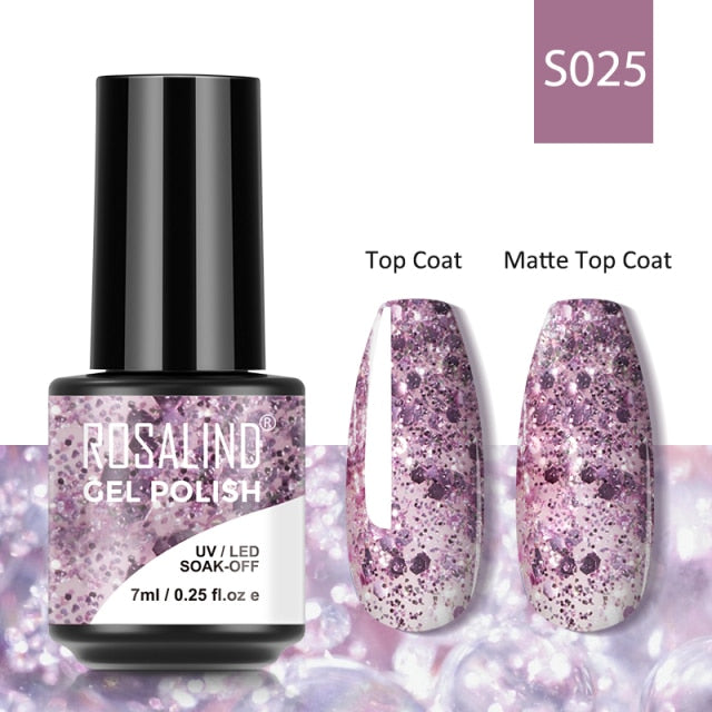ROSALIND Gel Nail Polish Lamp All For Nails Art Manicure With Matt Base Top Coat Semi Permanant Gellak Nail Gel Polish Varnishes