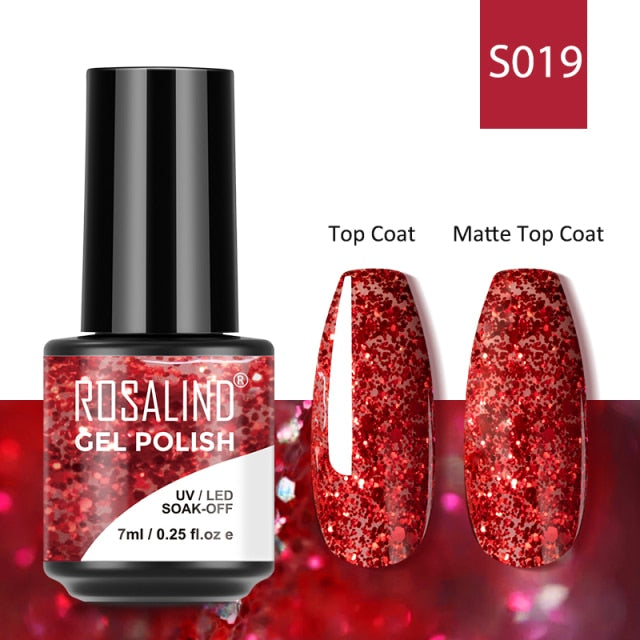 ROSALIND Gel Nail Polish Lamp All For Nails Art Manicure With Matt Base Top Coat Semi Permanant Gellak Nail Gel Polish Varnishes