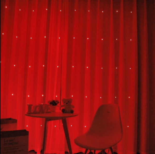 Garland Curtain for Room New Year's Wedding Christmas Lights Decorations Curtains For Home Festoon Led Light Decor Fairy Lights