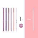 JIANWU 6pcs/set Creative cute morandi Simple small fresh gel pen kawaii Quick drying Cap neutral pen journal supplies