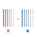 JIANWU 6pcs/set Creative cute morandi Simple small fresh gel pen kawaii Quick drying Cap neutral pen journal supplies