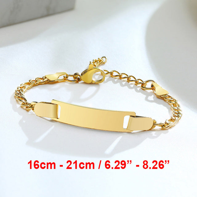 Vnox Personalize Mom Baby Name Bracelets Non Allergy Stainless Steel Infant Baptism Custom Family Love Gifts Adjustable Jewelry