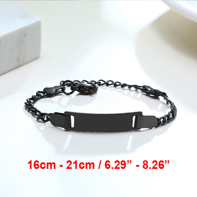 Vnox Personalize Mom Baby Name Bracelets Non Allergy Stainless Steel Infant Baptism Custom Family Love Gifts Adjustable Jewelry