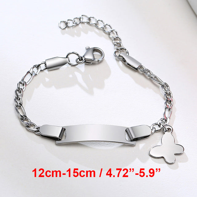 Vnox Personalize Mom Baby Name Bracelets Non Allergy Stainless Steel Infant Baptism Custom Family Love Gifts Adjustable Jewelry