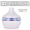 300ML USB Air Humidifier Electric Aroma Diffuser Mist Wood Grain Oil Aromatherapy Mini Have 7 LED Light For Car Home Office