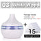 300ML USB Air Humidifier Electric Aroma Diffuser Mist Wood Grain Oil Aromatherapy Mini Have 7 LED Light For Car Home Office