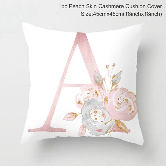 Custom Pink Letter Decorative Cushion Cover Wedding Party Decoration Wedding Decorative Pillow Party Supplies Wedding Ornaments