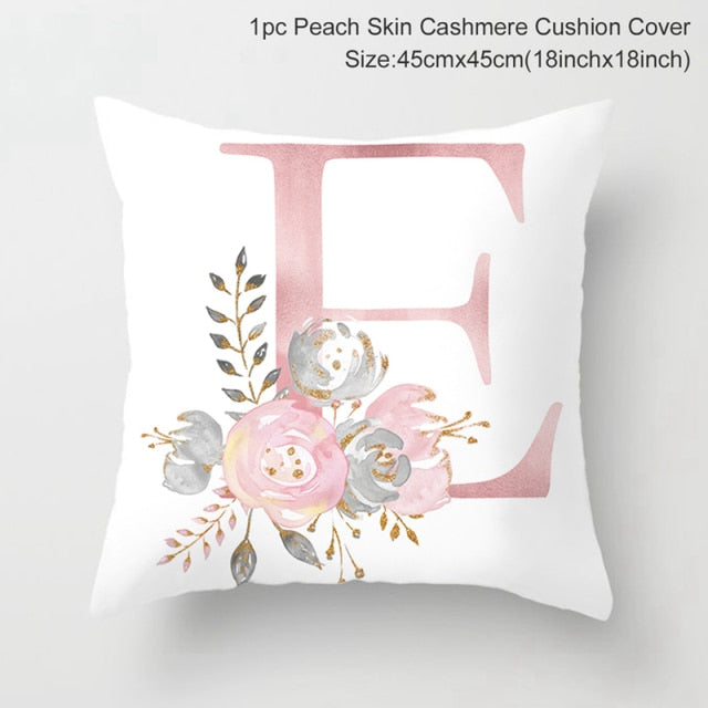 Custom Pink Letter Decorative Cushion Cover Wedding Party Decoration Wedding Decorative Pillow Party Supplies Wedding Ornaments