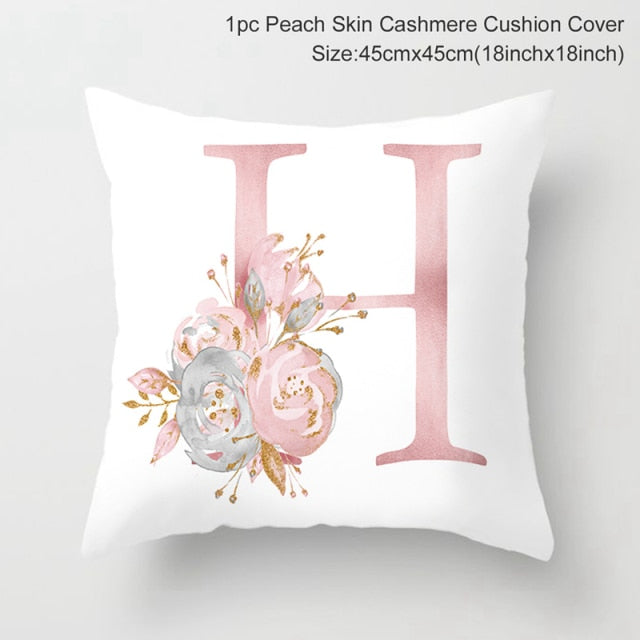Custom Pink Letter Decorative Cushion Cover Wedding Party Decoration Wedding Decorative Pillow Party Supplies Wedding Ornaments