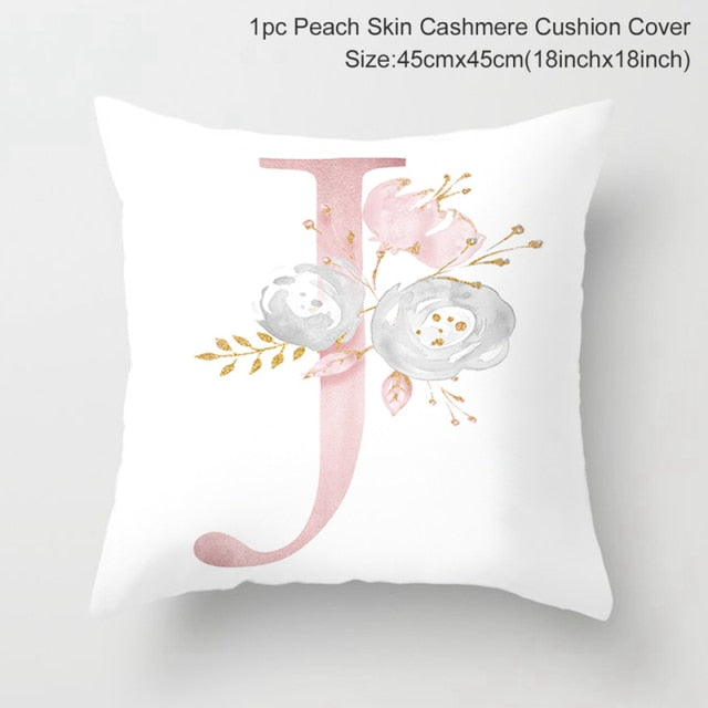 Custom Pink Letter Decorative Cushion Cover Wedding Party Decoration Wedding Decorative Pillow Party Supplies Wedding Ornaments