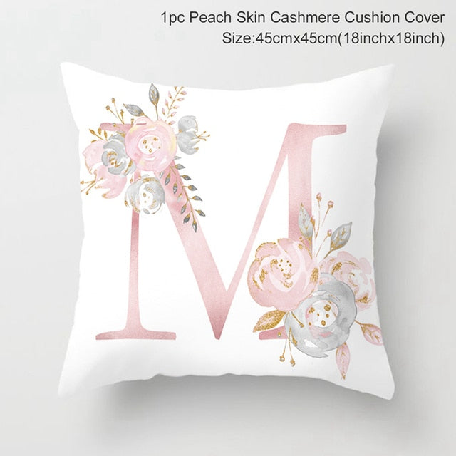 Custom Pink Letter Decorative Cushion Cover Wedding Party Decoration Wedding Decorative Pillow Party Supplies Wedding Ornaments