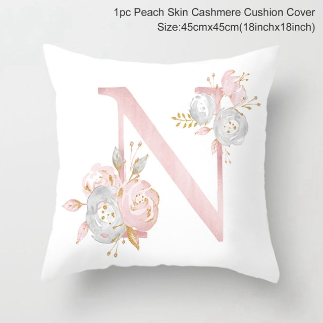 Custom Pink Letter Decorative Cushion Cover Wedding Party Decoration Wedding Decorative Pillow Party Supplies Wedding Ornaments