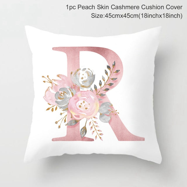 Custom Pink Letter Decorative Cushion Cover Wedding Party Decoration Wedding Decorative Pillow Party Supplies Wedding Ornaments