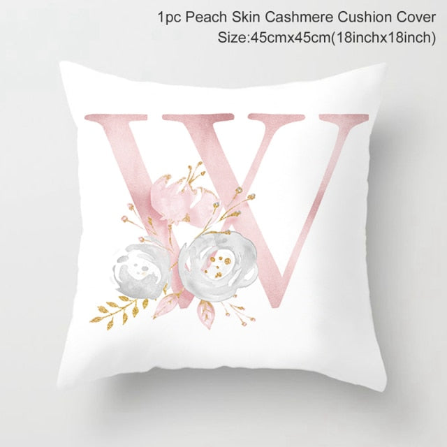 Custom Pink Letter Decorative Cushion Cover Wedding Party Decoration Wedding Decorative Pillow Party Supplies Wedding Ornaments