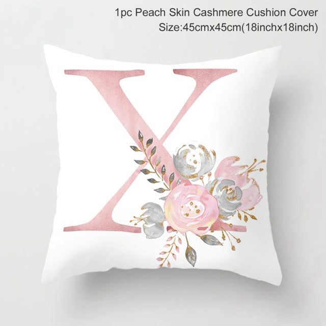 Custom Pink Letter Decorative Cushion Cover Wedding Party Decoration Wedding Decorative Pillow Party Supplies Wedding Ornaments