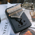 17 Keys Bull Kalimba Thumb Piano Mahogany Body Musical Instrument best quality and price