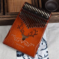 17 Keys Bull Kalimba Thumb Piano Mahogany Body Musical Instrument best quality and price