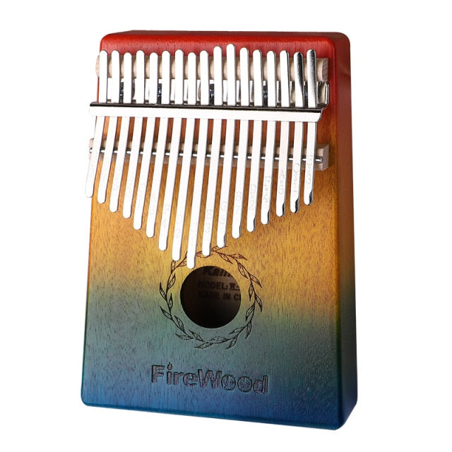 17 Keys Bull Kalimba Thumb Piano Mahogany Body Musical Instrument best quality and price