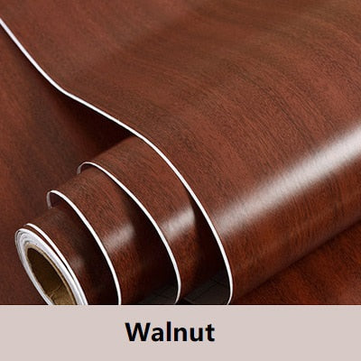 Waterproof Wood Vinyl Wallpaper Roll Self Adhesive Decor Contact Paper Doors Cabinet Desktop Modern Furniture Decorative Sticker