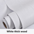 Waterproof Wood Vinyl Wallpaper Roll Self Adhesive Decor Contact Paper Doors Cabinet Desktop Modern Furniture Decorative Sticker