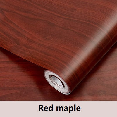 Waterproof Wood Vinyl Wallpaper Roll Self Adhesive Decor Contact Paper Doors Cabinet Desktop Modern Furniture Decorative Sticker