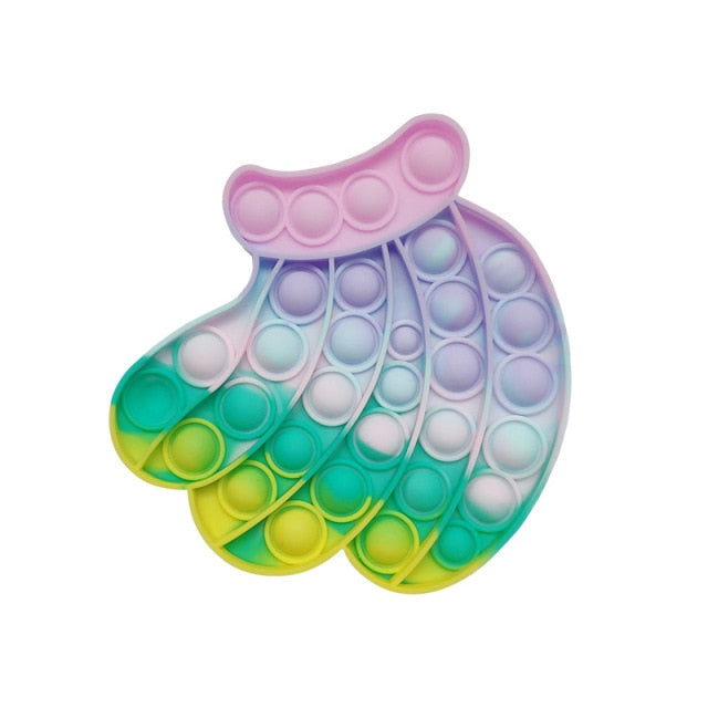 Fidget Toys Funny Simple Dimple Anti Stress Reliever Stretchy Push Bubble Sensory For Adult Kids Antistress Giant Squishy Popite