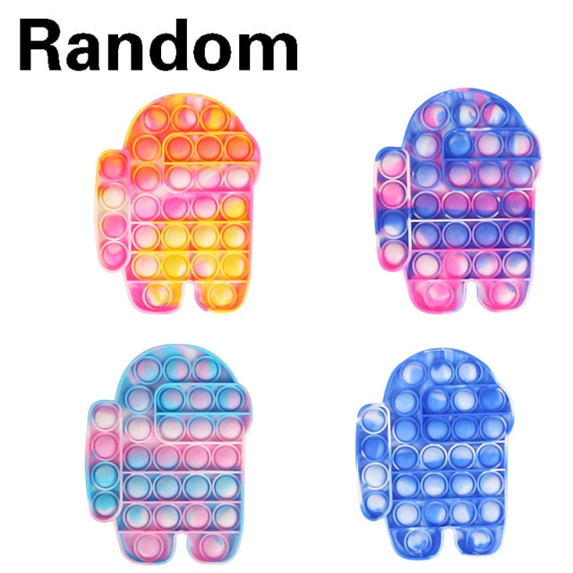 Fidget Toys Funny Simple Dimple Anti Stress Reliever Stretchy Push Bubble Sensory For Adult Kids Antistress Giant Squishy Popite