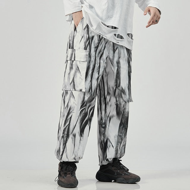 2021 Men's Harem Pants New Fashion Jogger Sweatpants Korean Man Loose Oversized Trousers Funny Streetwear Male Casual Pants 5XL