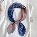Silk Square Scarf Women Satin Bandana Print Bag Scarves Head Band Fashion Lady Hair Shawl and Wrap Female Neckerchief Hijab 2021