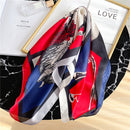 Silk Square Scarf Women Satin Bandana Print Bag Scarves Head Band Fashion Lady Hair Shawl and Wrap Female Neckerchief Hijab 2021