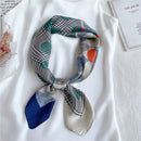 Silk Square Scarf Women Satin Bandana Print Bag Scarves Head Band Fashion Lady Hair Shawl and Wrap Female Neckerchief Hijab 2021