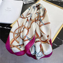 Silk Square Scarf Women Satin Bandana Print Bag Scarves Head Band Fashion Lady Hair Shawl and Wrap Female Neckerchief Hijab 2021