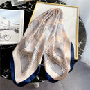 Silk Square Scarf Women Satin Bandana Print Bag Scarves Head Band Fashion Lady Hair Shawl and Wrap Female Neckerchief Hijab 2021