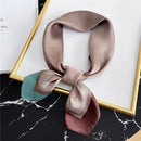 Silk Square Scarf Women Satin Bandana Print Bag Scarves Head Band Fashion Lady Hair Shawl and Wrap Female Neckerchief Hijab 2021