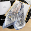 Silk Square Scarf Women Satin Bandana Print Bag Scarves Head Band Fashion Lady Hair Shawl and Wrap Female Neckerchief Hijab 2021
