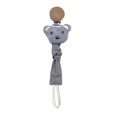 Baby Pacifier Clip Infant Newborn Cotton Wooden Pacifier Chain Nipple Soother Dummy Holder Eco-friendly Material
