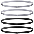4 Pieces Thick Non-Slip Elastic Sport Headbands Hair Headbands,Exercise Hair and Sweatbands for Women and Men