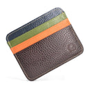 New Thin Genuine Leather Mini Wallet Slim Bank Credit Card Holder Men's Business Small ID Case For Man Purse 6 Slots Cardholder