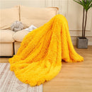 XC USHIO Super Soft Long Faux Fur Coral Fleece Blanket Warm Elegant Cozy With Fluffy Sherpa Throw Blanket Bed Sofa Blankets Gift