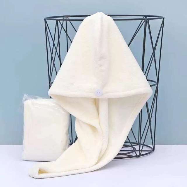 Hair Drying Hat Quick-dry Hair Towel Cap Coral Fleece Microfiber Towel Cap Super Absorption Turban Hair Dry Cap