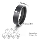 Skyrim Fashion Simple Stainless Steel Couple Ring for Men Women Casual Finger Rings Jewelry Engagement Anniversary Gift 2021 New