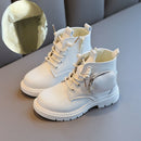 Girls Martin Boots 2021 Winter Autumn New Little Princess Single Boots British Style Fashion Children Pockets Short Boots