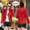 2021 Winter Jacket women Short Womens Parkas Thicken Outerwear solid hooded Coats Zipper Female Slim Cotton padded basic tops