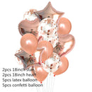 Rose Gold 12inch Latex 18inch Multi Confetti Balloons Birthday Party Helium Wedding Festival Baloon Boy Girl Baby Shower DIY
