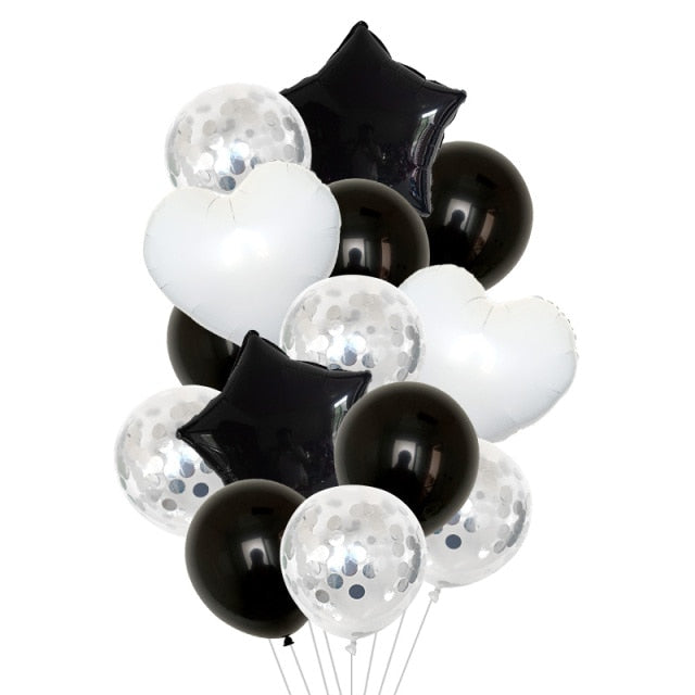 Rose Gold 12inch Latex 18inch Multi Confetti Balloons Birthday Party Helium Wedding Festival Baloon Boy Girl Baby Shower DIY