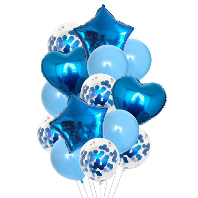 Rose Gold 12inch Latex 18inch Multi Confetti Balloons Birthday Party Helium Wedding Festival Baloon Boy Girl Baby Shower DIY