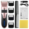 Professional Hair Clipper Men's Barber Beard Trimmer Rechargeable Hair Cutting Machine Ceramic Blade Low Noise Adult Kid Haircut